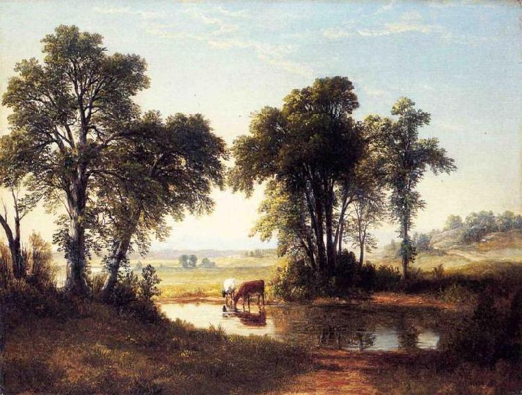 Asher Brown Durand Cows in a New Hampshire Landscape France oil painting art
